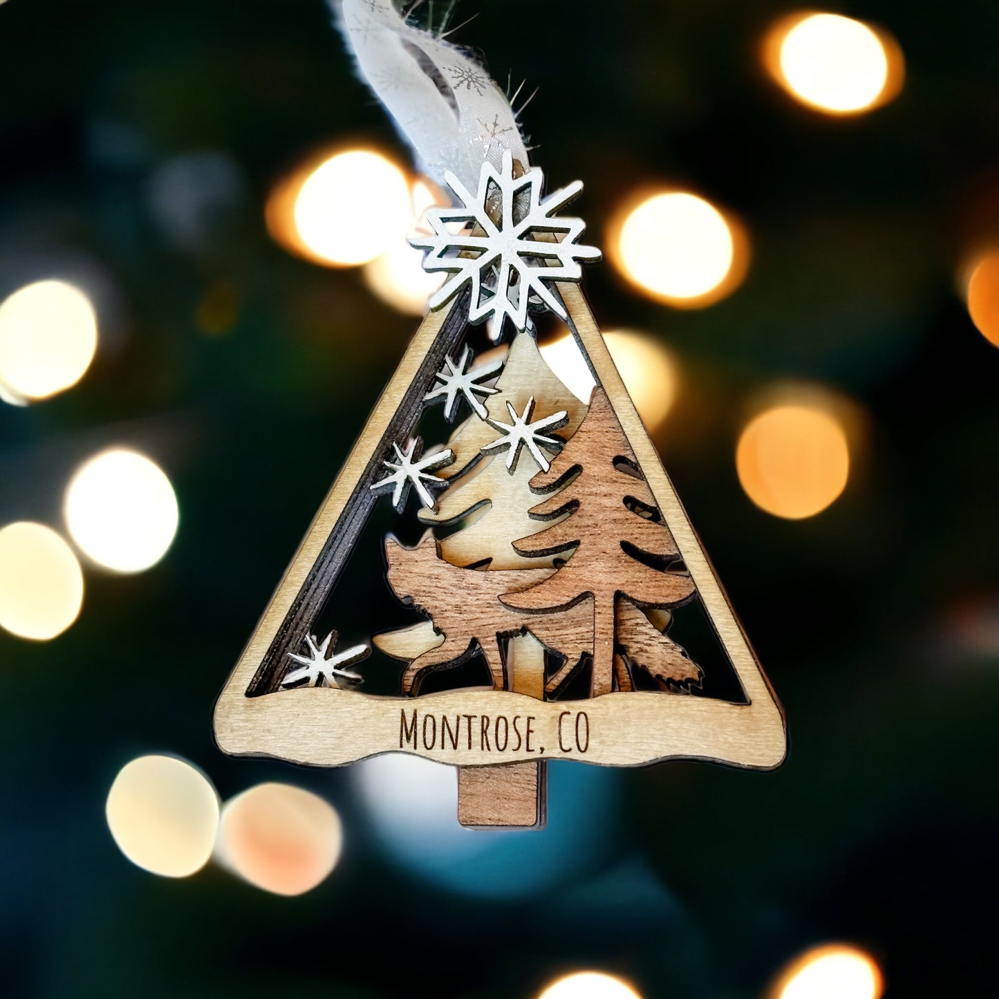 Layered Animal Christmas Ornament