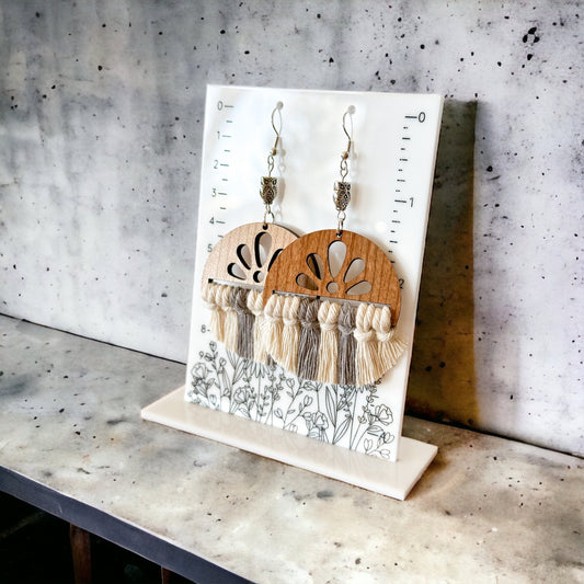 Callie Macrame Earrings