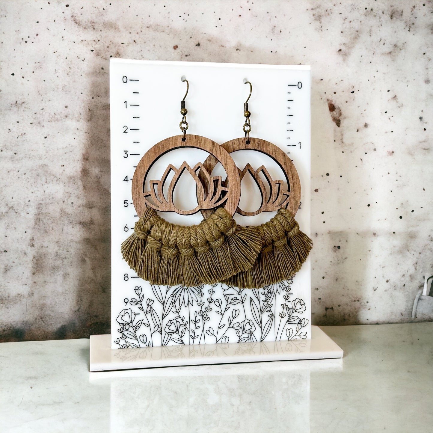 Lily Macrame Earrings