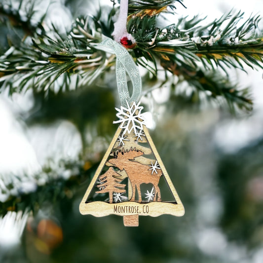 Layered Animal Christmas Ornament